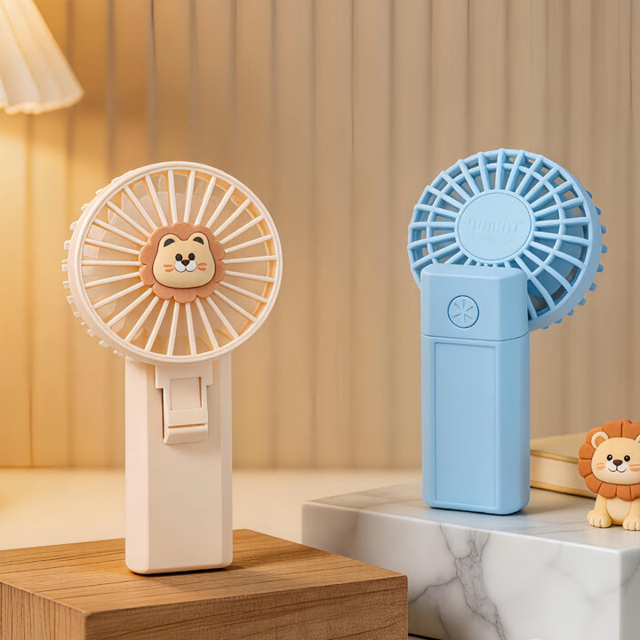 Damen Tragbarer Handventilator mit interaktivem Tiermotiv Karnz