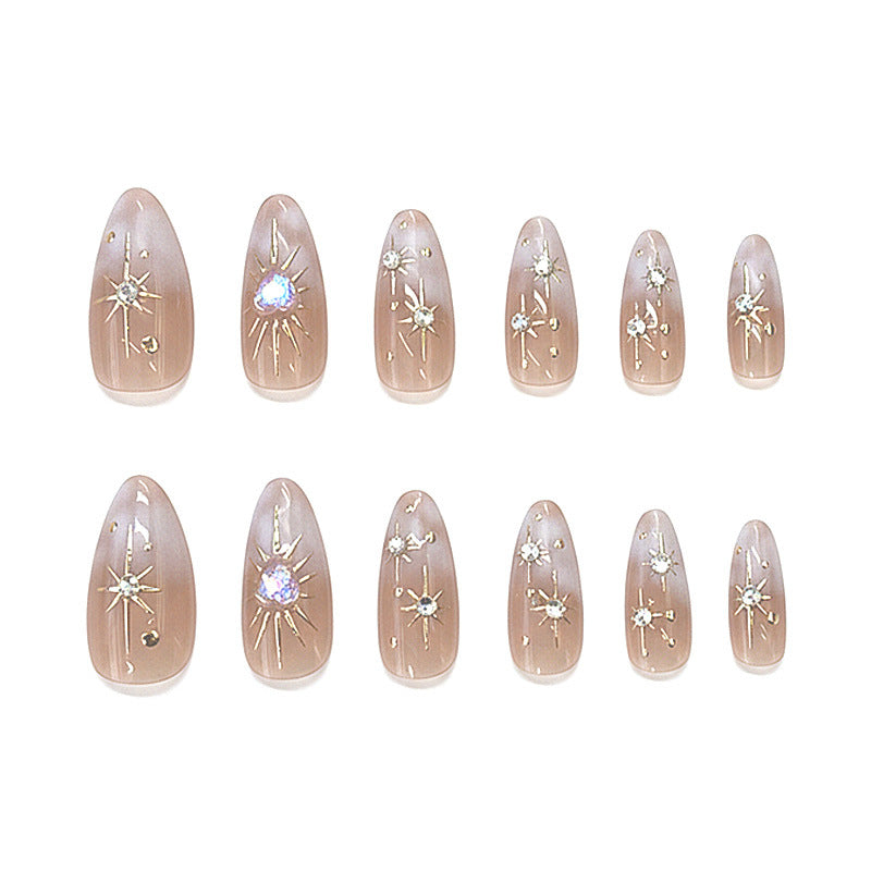 Dekoratives Press-On Nagelkunst Set Karnz