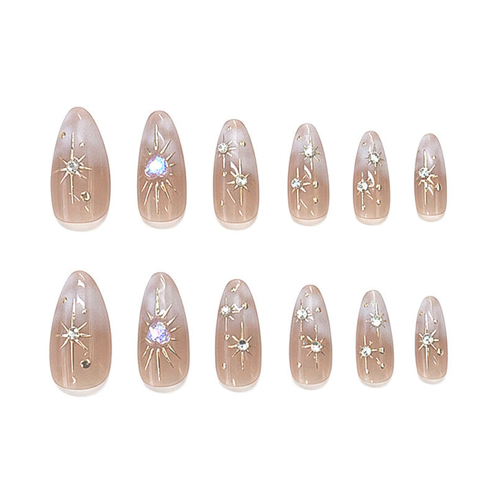 Dekoratives Press-On Nagelkunst Set Karnz