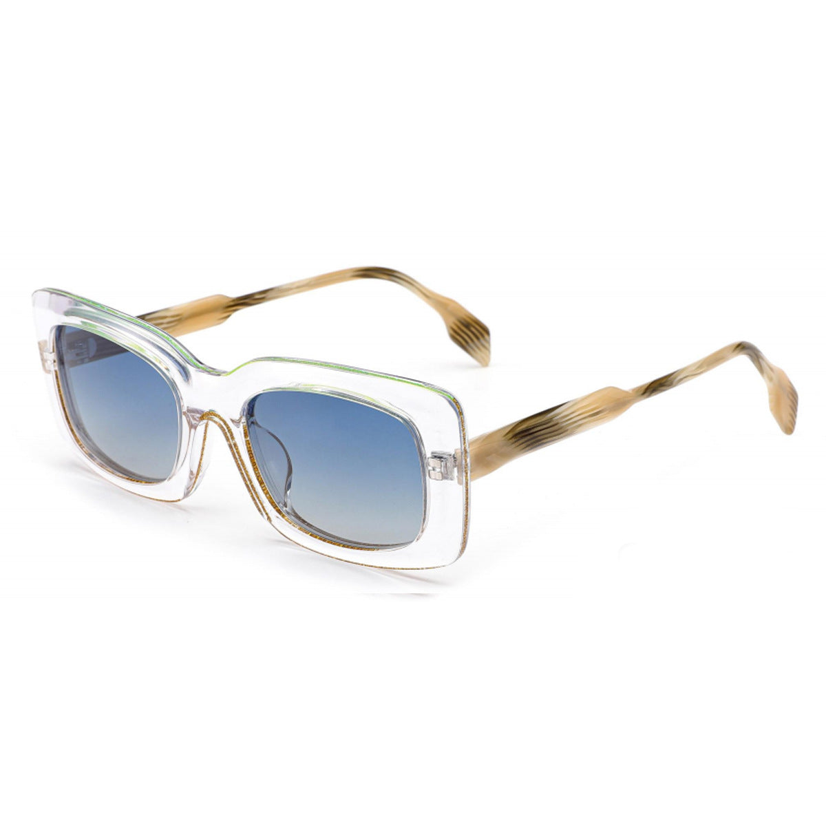 Damen modische quadratische Sonnenbrille mit einzigartigem Rahmen Karnz