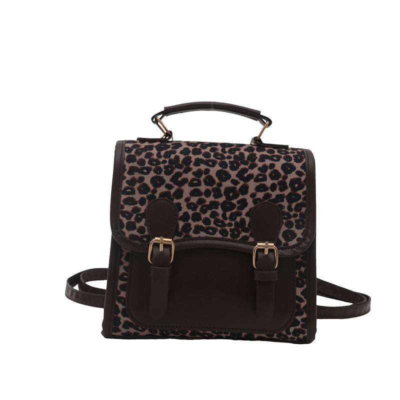 Chic Leopardenmuster Satchel Umhängetasche Karnz