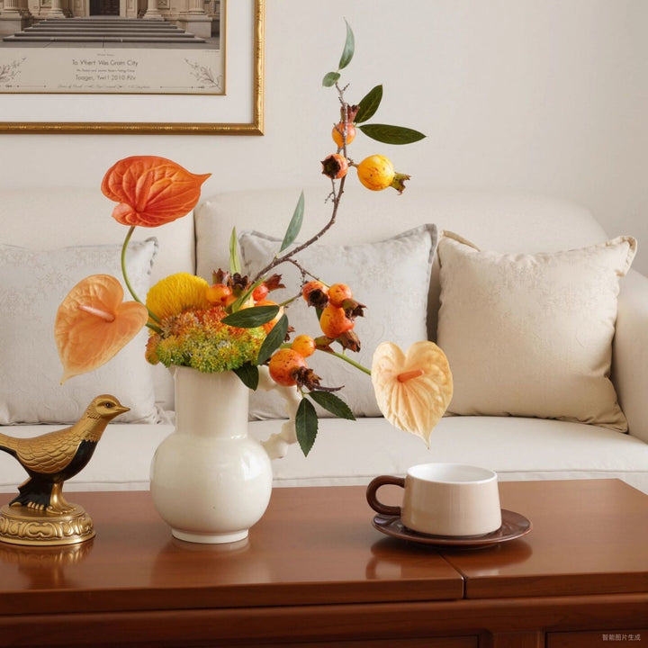 Lebensechte Blumenvasenarrangement