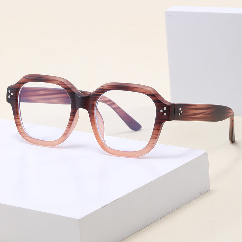 Damen modische oversized Brille mit charakteristischem Rahmen Karnz