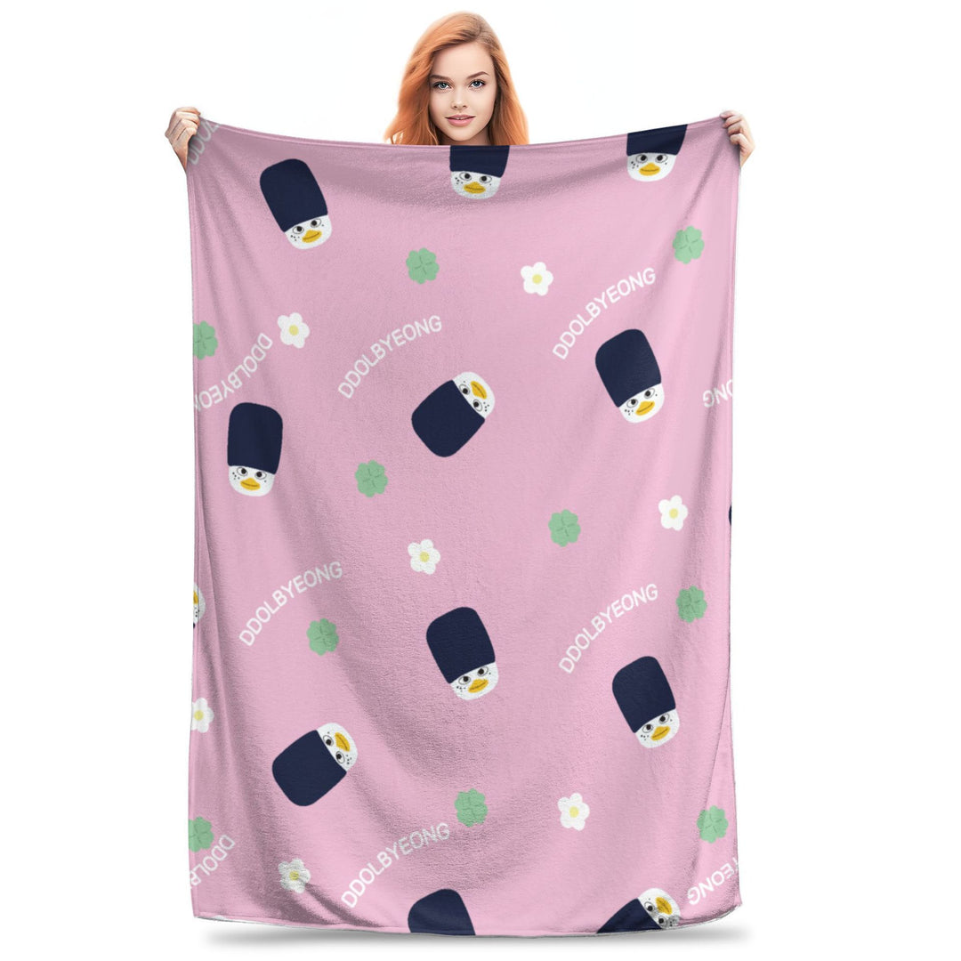 Gemütliche plüschige hundethemed Decke