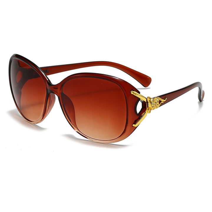 Elegante Übergroße Schmetterlingssonnenbrille