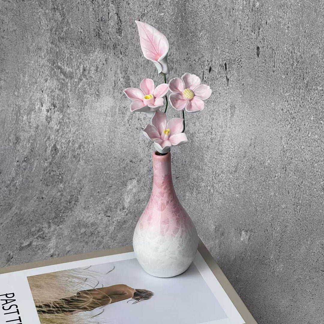 Elegante florale dekorative Vase
