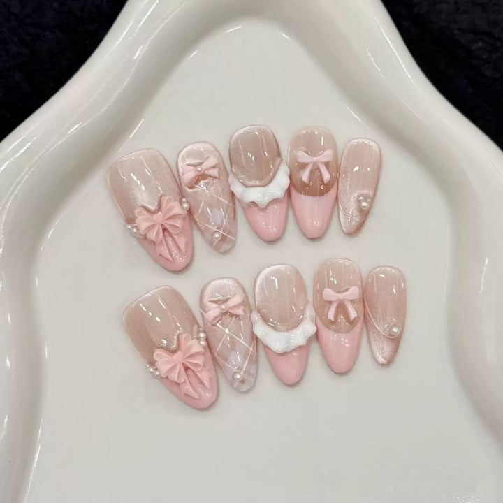 Glänzendes Ombré Press-On Nagelset