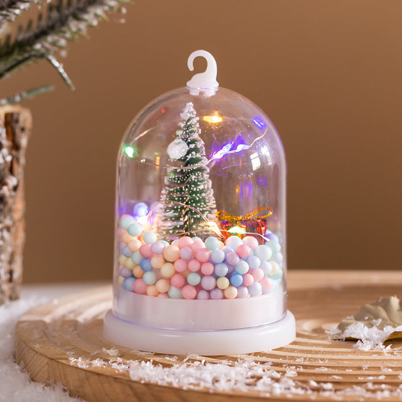 Deko-Laterne mit Weihnachtsmotiv