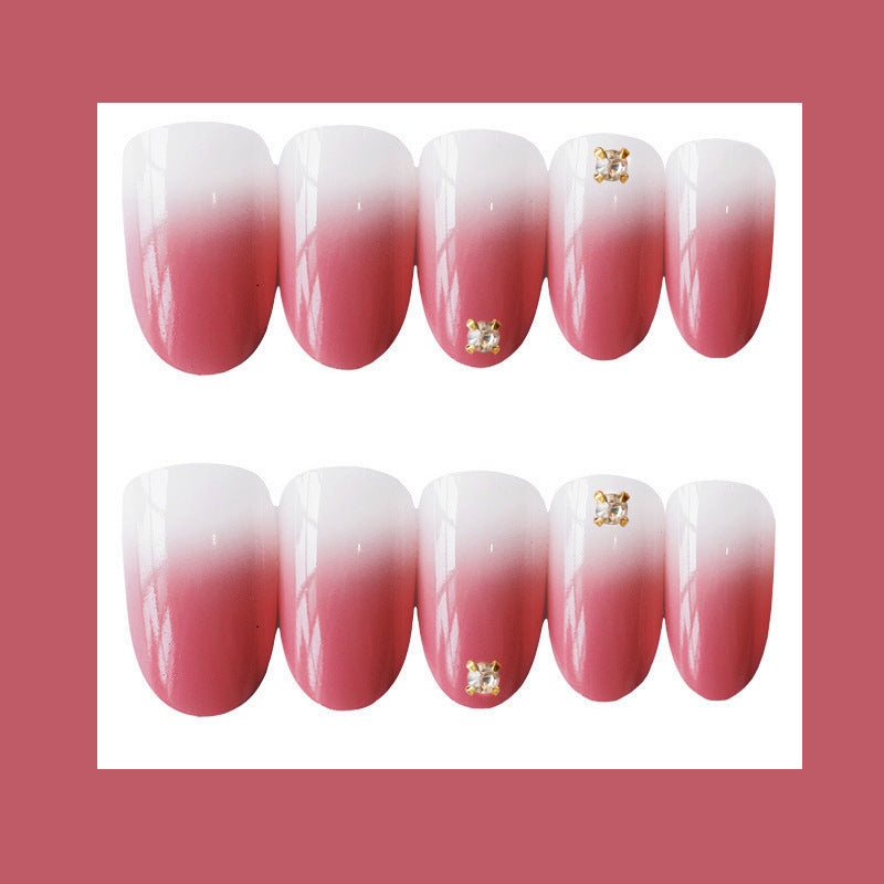 Elegantes Ombre Press-On Nagelkunst Set