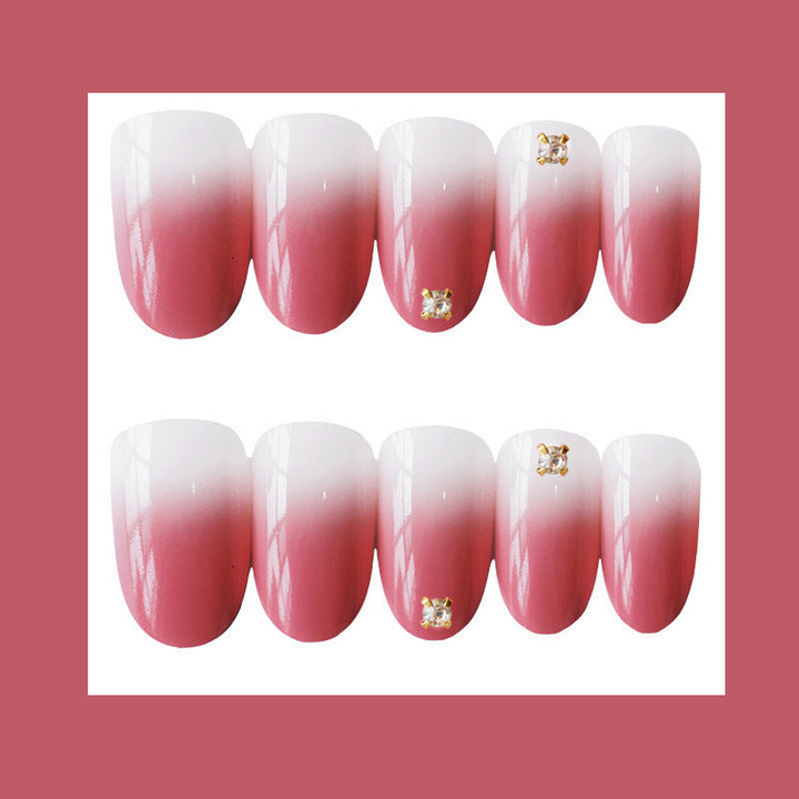 Elegantes Ombre Press-On Nagelkunst Set
