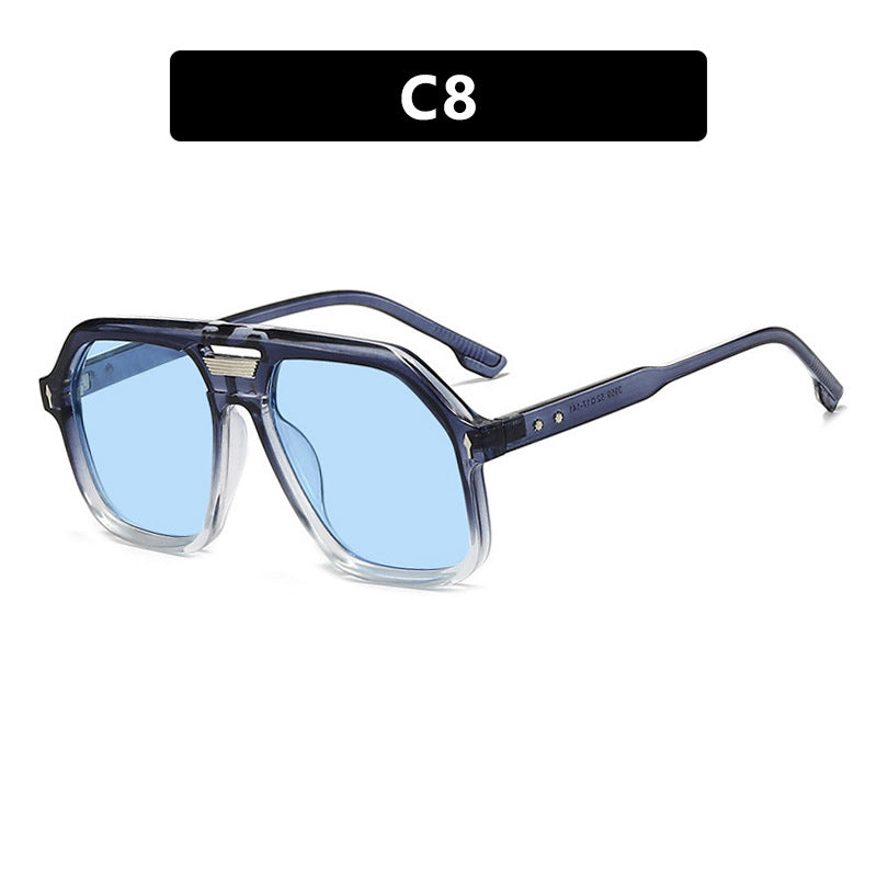 Damen oversized Sonnenbrille mit polygonalem Rahmen und UV-Schutz Karnz