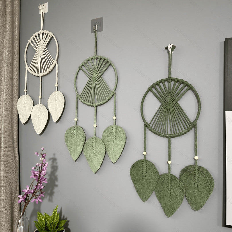 Makramee Blatt Wandbehang Karnz