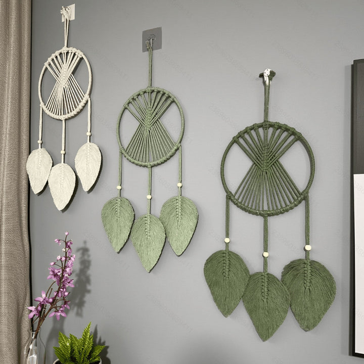 Makramee Blatt Wandbehang Karnz
