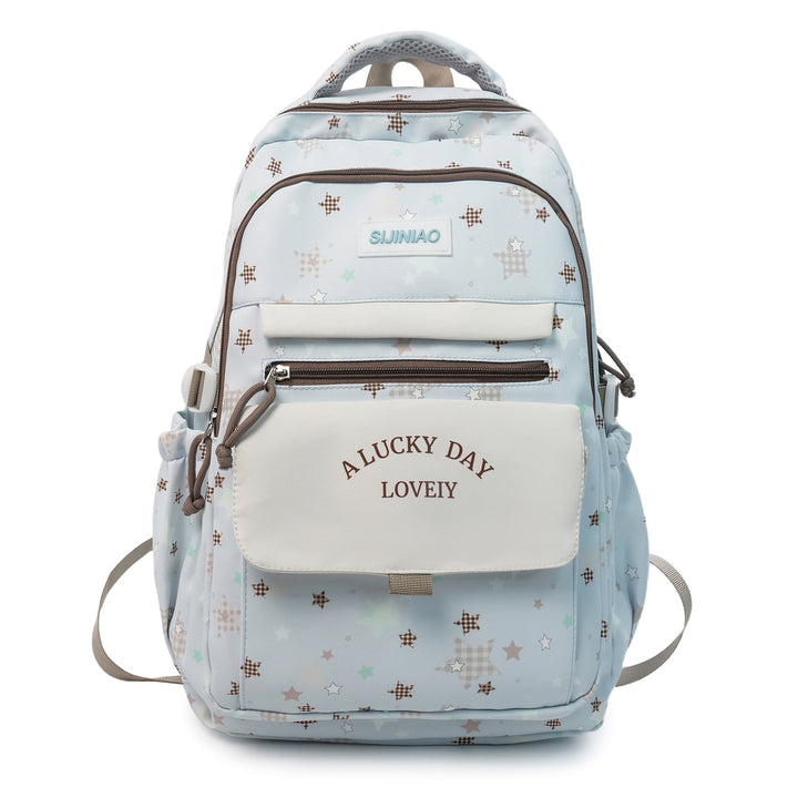 Mehrfach-Taschen Rucksack mit Plüsch Charm Karnz