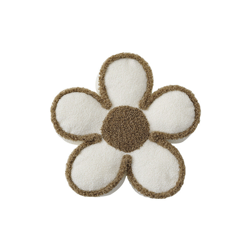 Blumenförmiger Kurzflor-Badvorleger aus weichem Tufting mit Antirutsch-Rückseite Karnz