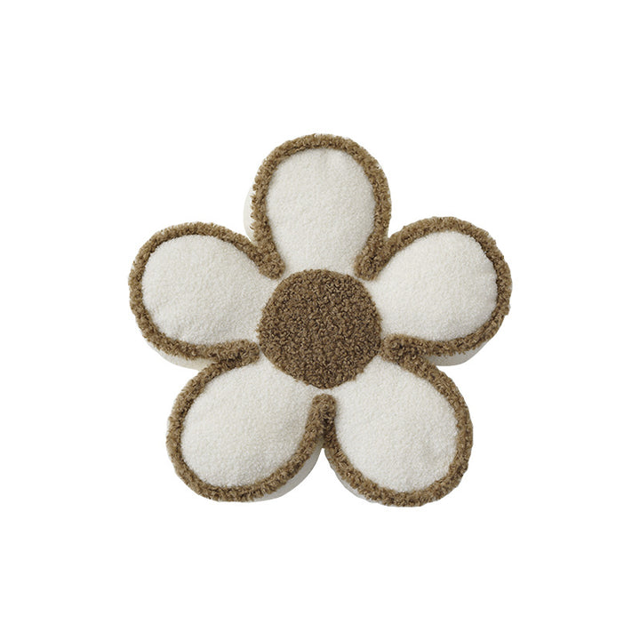 Blumenförmiger Kurzflor-Badvorleger aus weichem Tufting mit Antirutsch-Rückseite Karnz