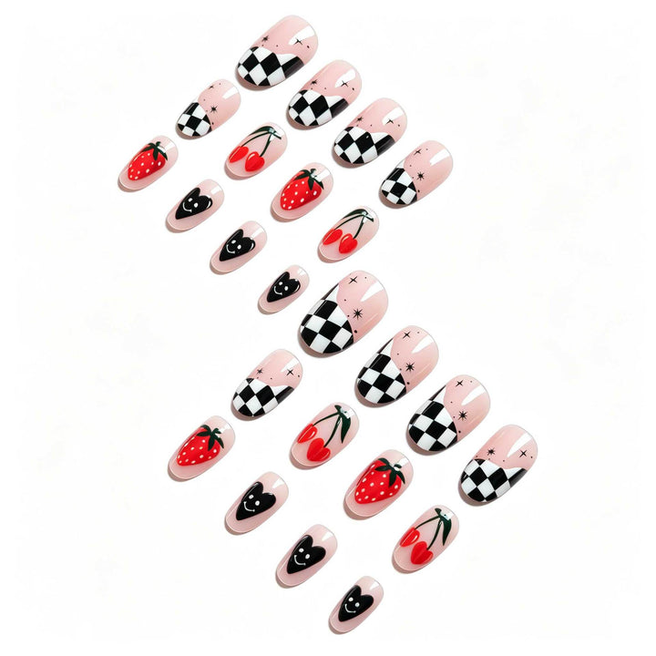 Kreatives florales und fruchtiges Nagelkunst-Set