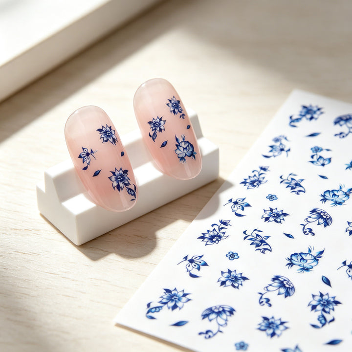 Floral Nagelkunst Aufkleber Blatt