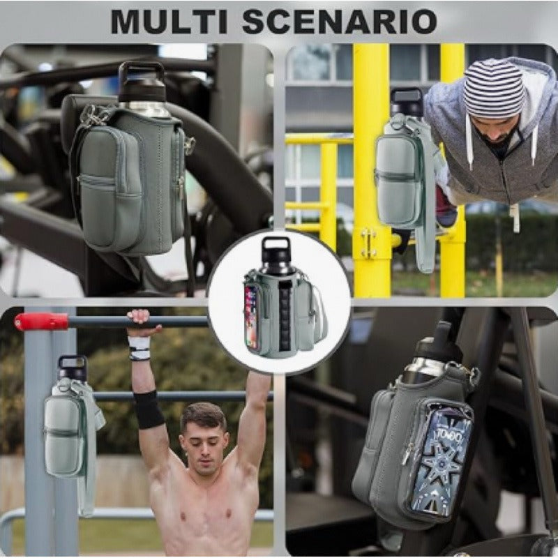 Damen multifunktionale Sporttasche mit integriertem Handyfach Karnz