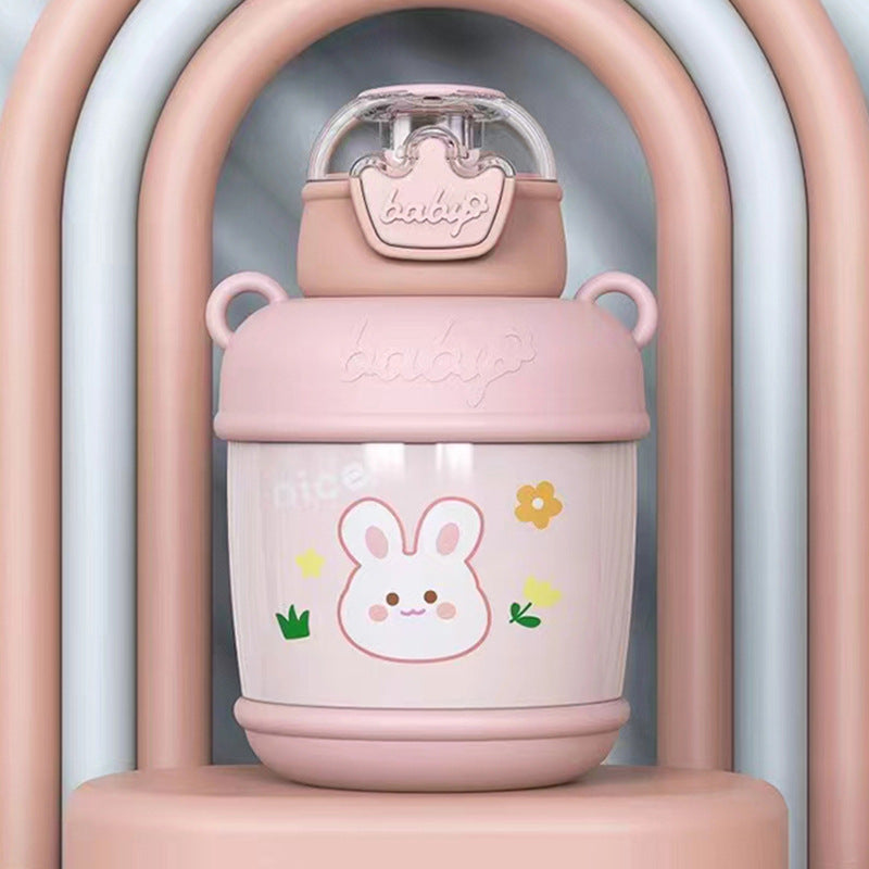 Damen Isolierte Trinkflasche mit fröhlichem Entenmotiv Karnz