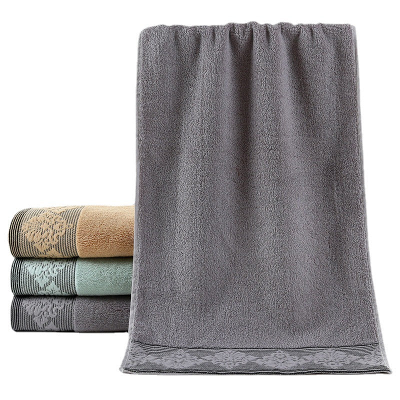 Damen luxuriöses Frottee Badetuch mit elegantem Spitzenrand Karnz