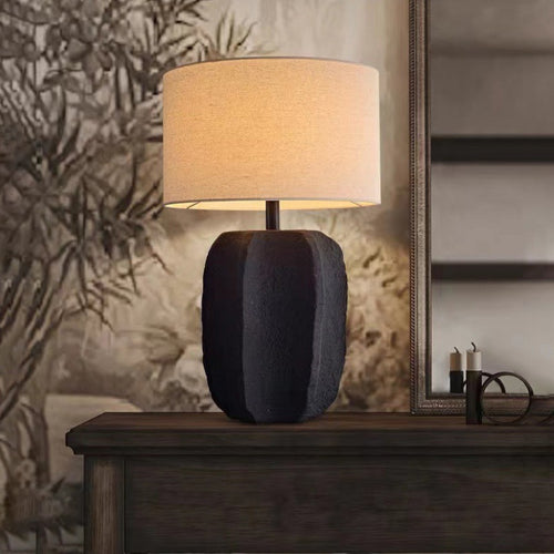 Skulpturale Stein Tischlampe