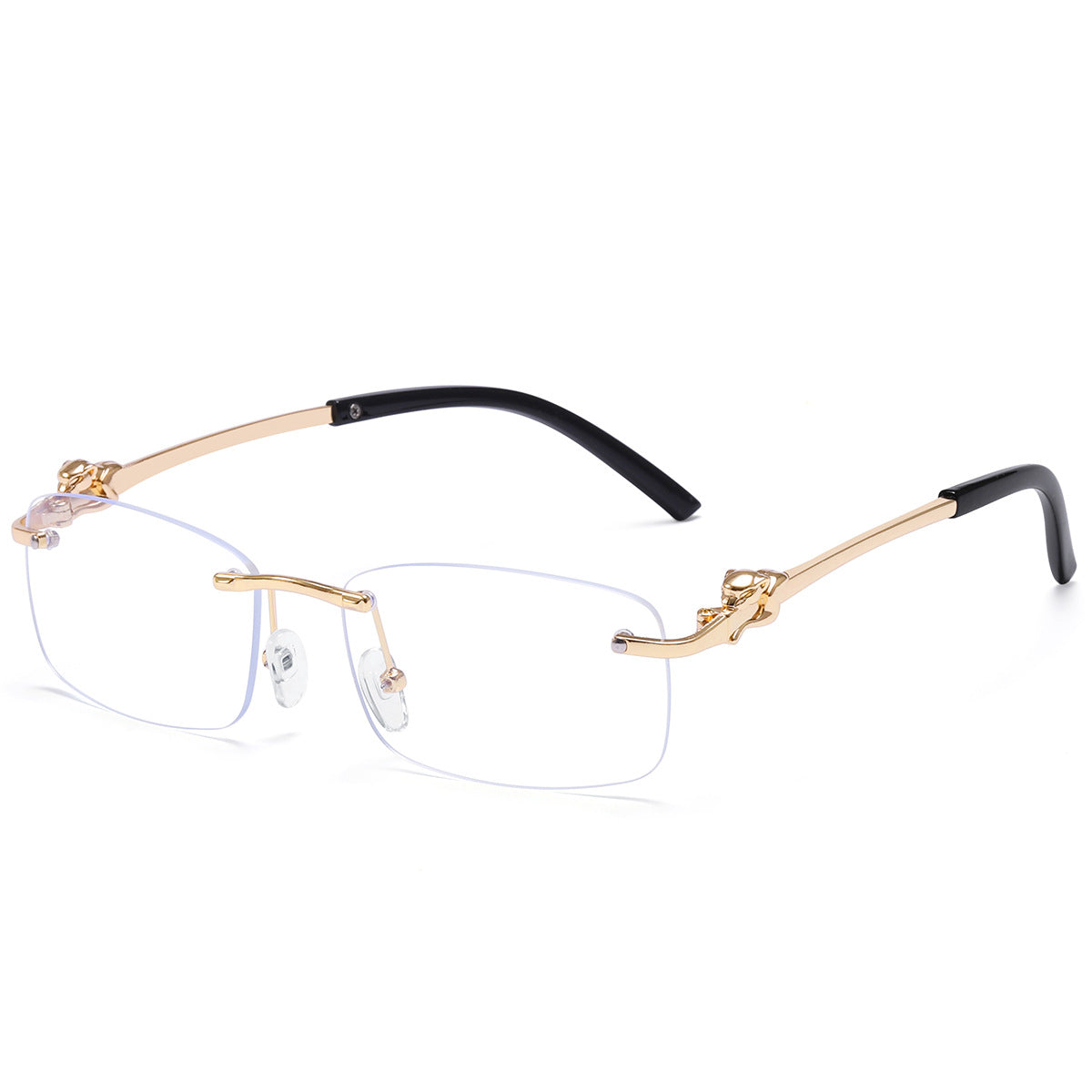 Damen elegante Sonnenbrille mit aufwendig gestaltetem Metallrahmen Karnz