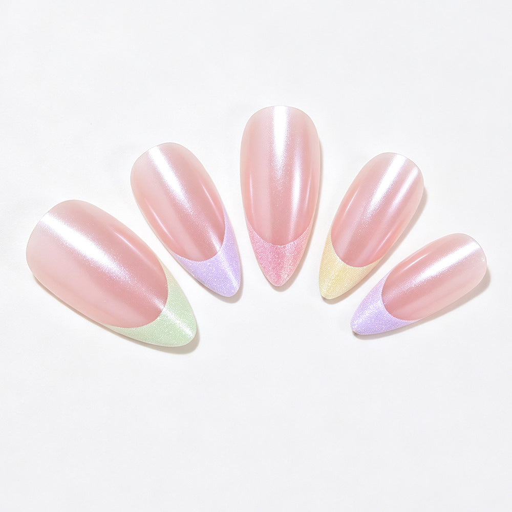 Gradient-Effekt Druck-On-Nagelspitzen Karnz