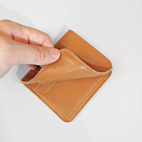 Texturiertes Leder Bi-Fold Geldbeutel Karnz