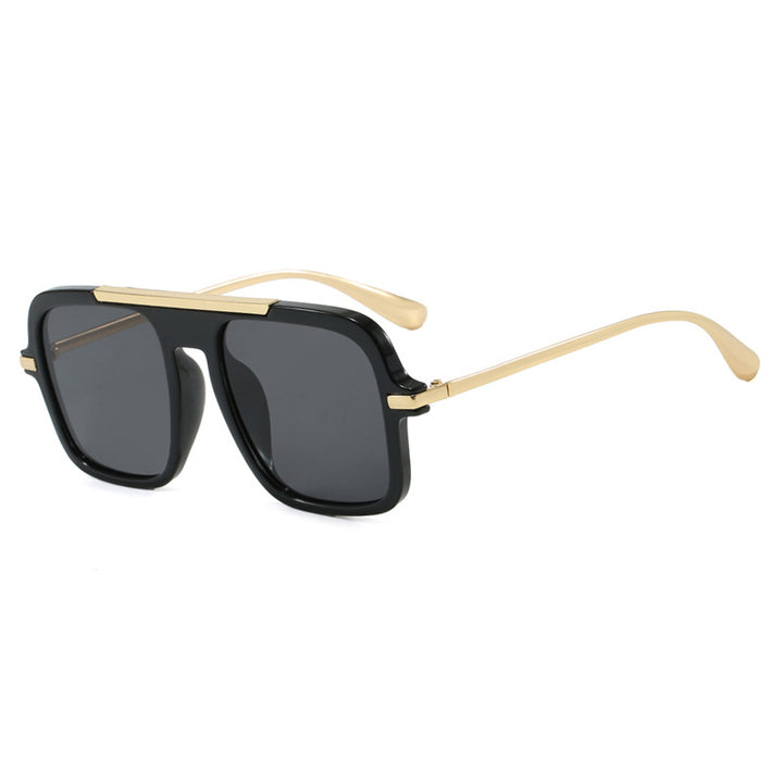 Damen quadratische Sonnenbrille mit luxuriösem Metallrahmen und robusten Gläsern Karnz