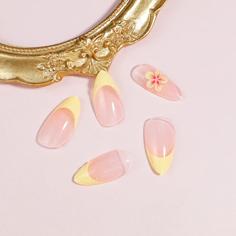 Floral Accent Druck-Nagelset Karnz