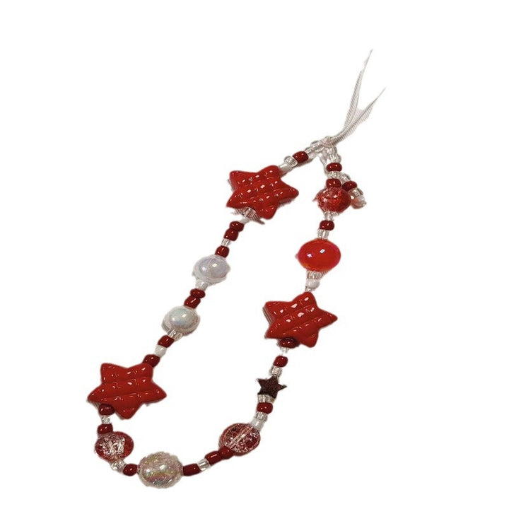 Dekorativer Stern Perlen Charm Lanyard Karnz