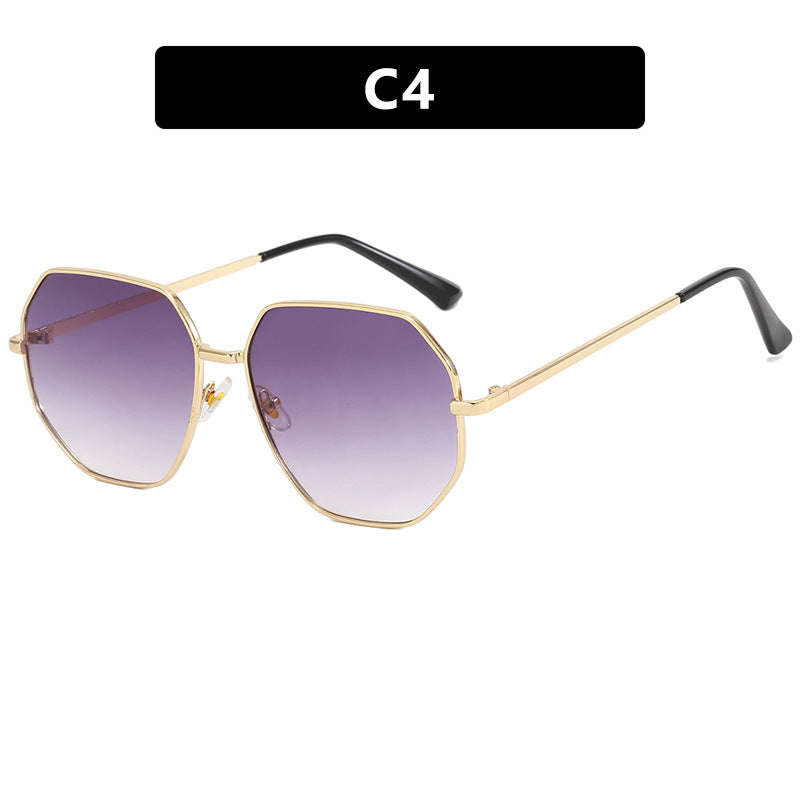 Damen modische geometrische Sonnenbrille mit schützendem UV-Filter und stylischem Rahmen Karnz