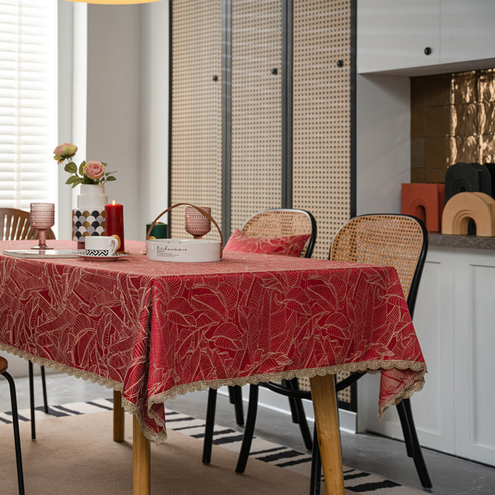 Elegante kariert Tischdecke