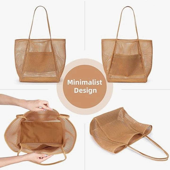 Atmungsaktive Mesh Strandtasche