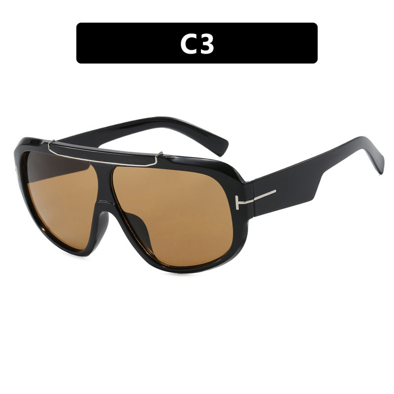 Damen Oversized-Sonnenbrille im modernen, transparenten Design Karnz