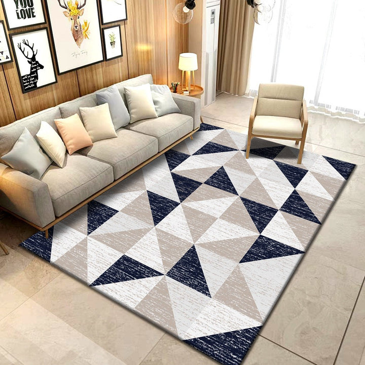 Geometrisch gemusterter Teppich