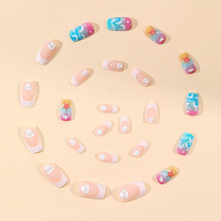 Beach-Inspired 3D Nagelkunst Set Karnz