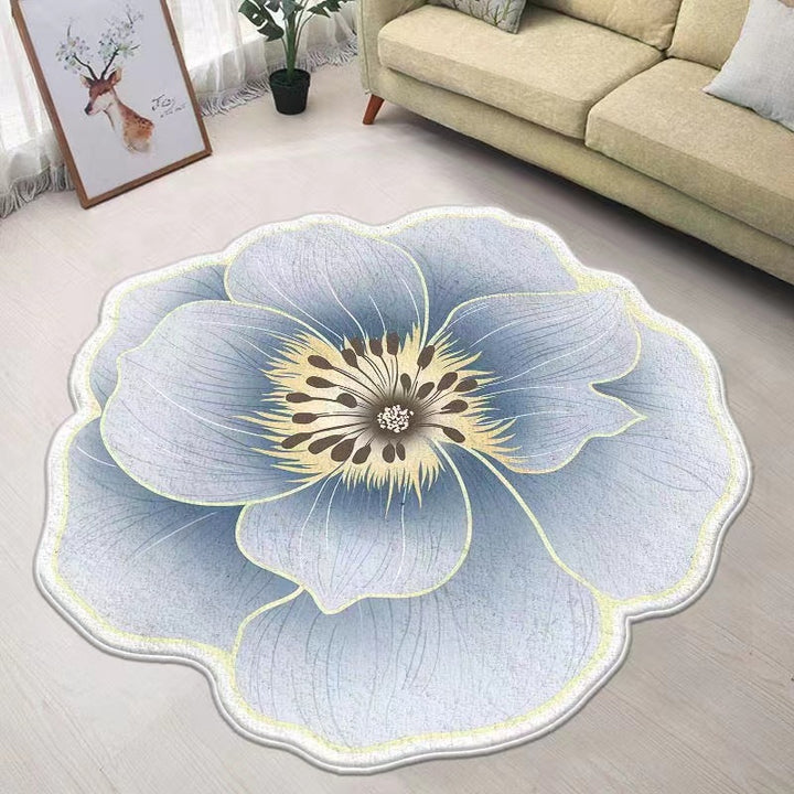 Blumenförmiger Teppich