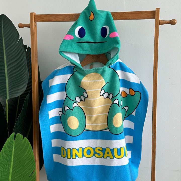 Kinder Haifisch-Design Kapuzenhandtuch Poncho Karnz
