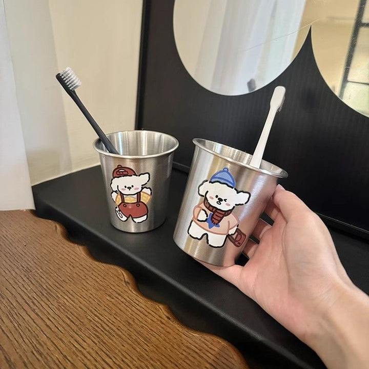 Edelstahl Becher mit Niedlichem Tierdesign Karnz