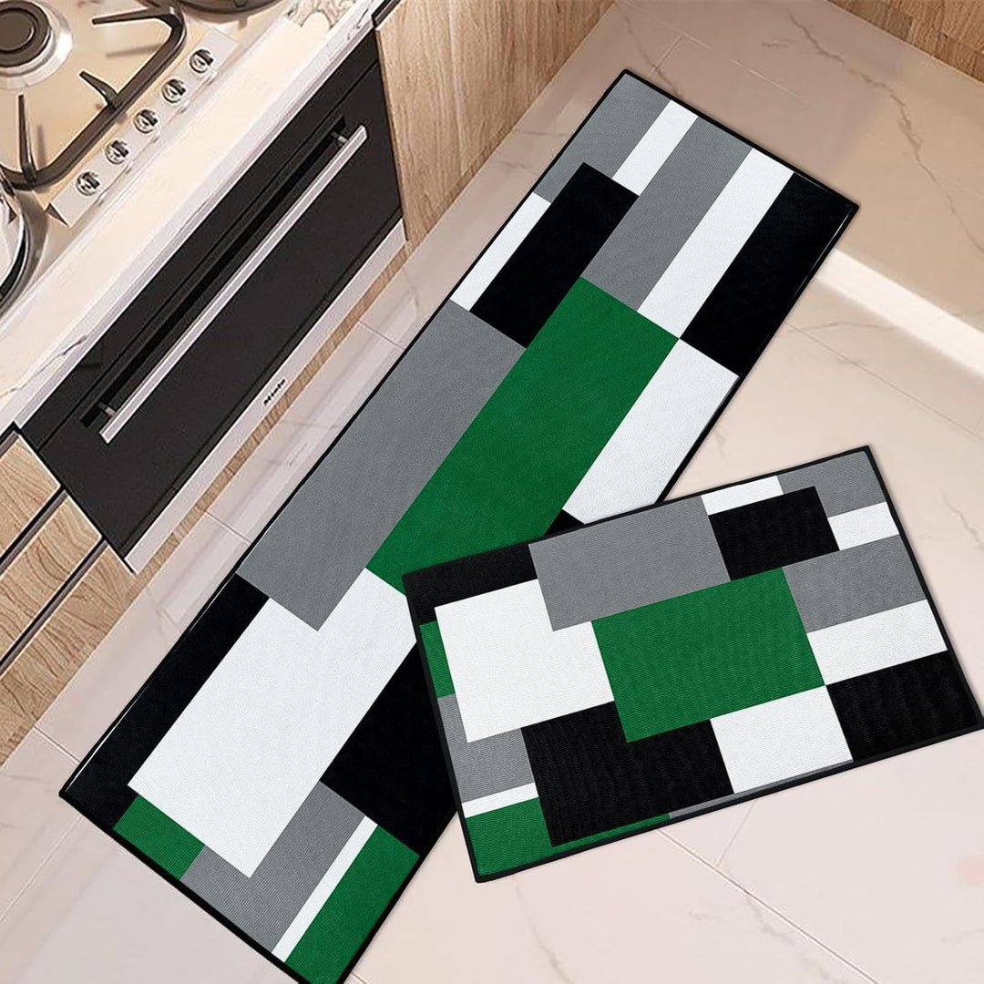 Geometrisch gemusterter Küchenläufer Teppich