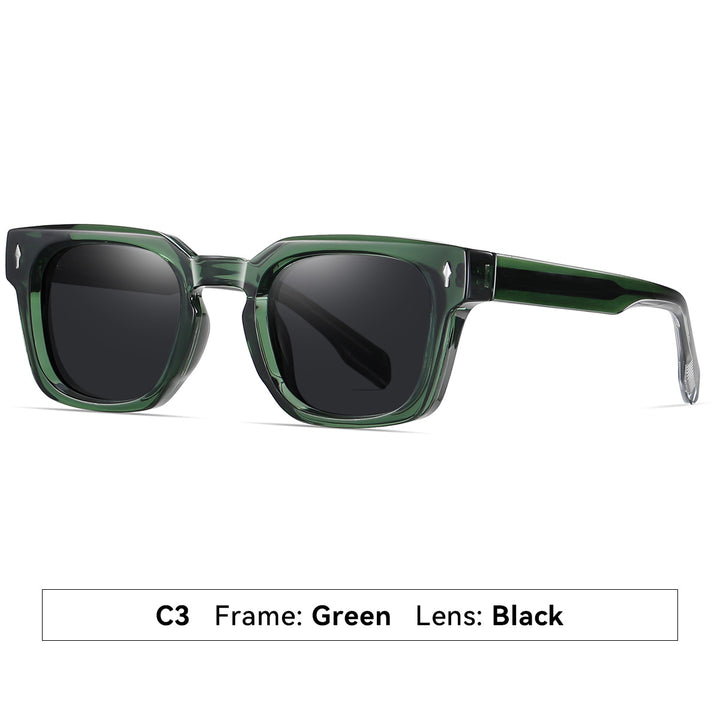 Damen modische Sonnenbrille mit quadratischem Rahmen und verlaufenden Gläsern Karnz