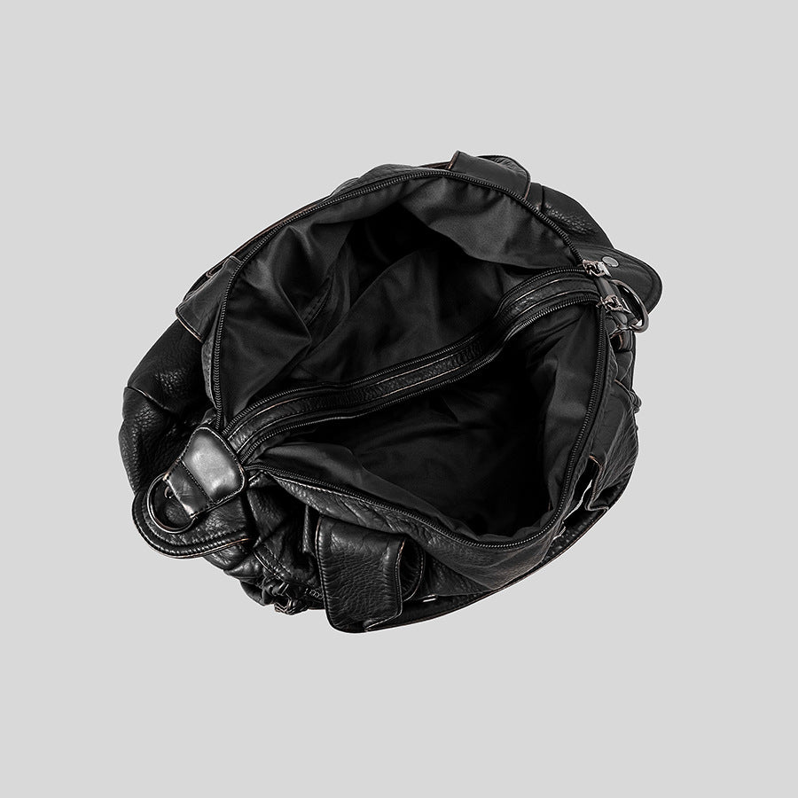 Multifunktionale Lederhandtasche