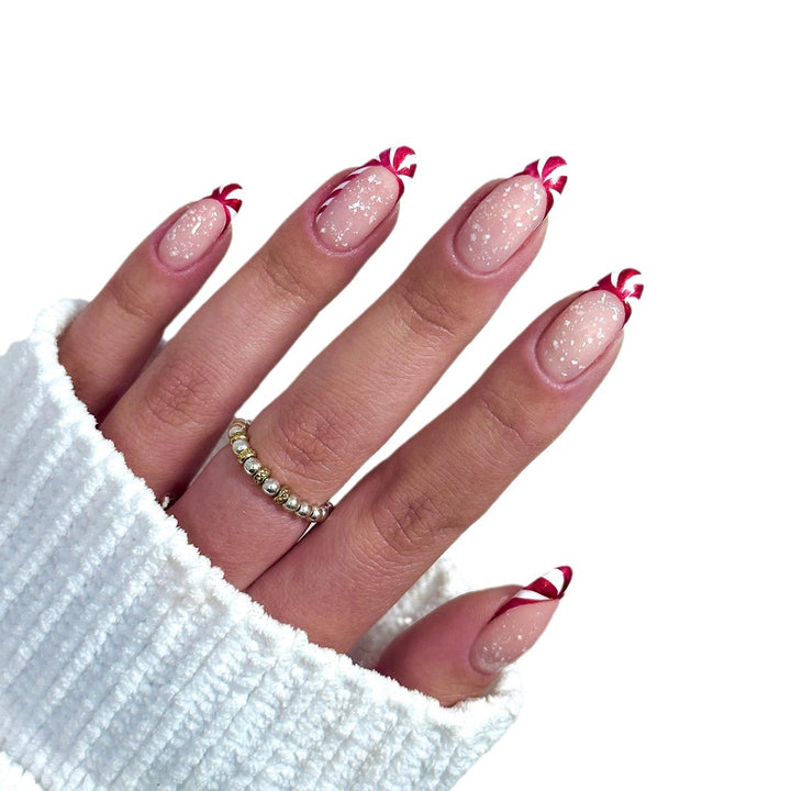 Festliche Pfefferminz-Nagelkunst