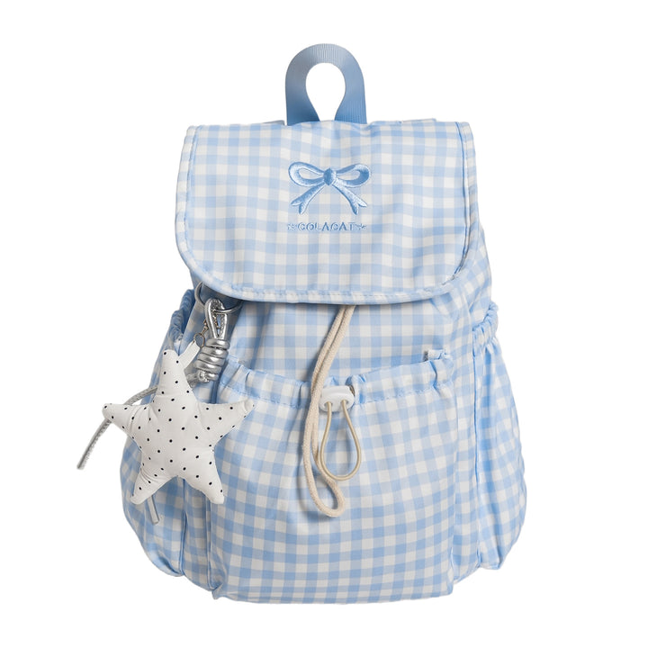 Süßer Karomuster-Zugbeutel Rucksack Karnz