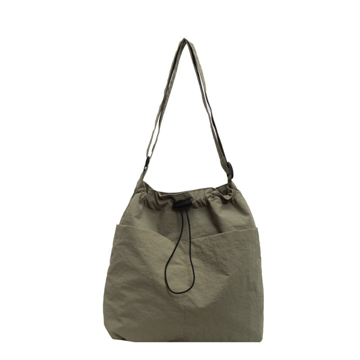 Trendige Drawstring Schultertasche Karnz