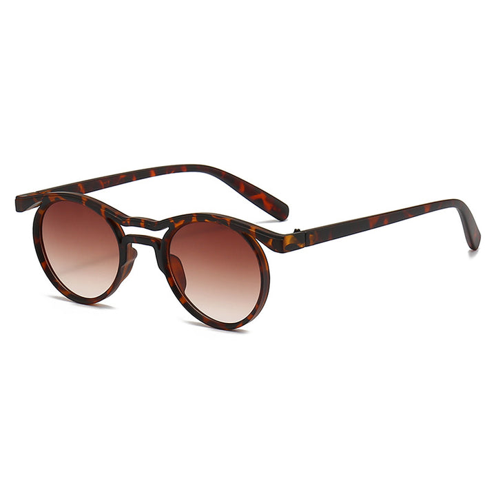 Damen modische runde Sonnenbrille mit UV-Schutz Karnz