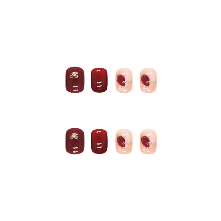 Künstlerisches Design Press-On Nagelset Karnz