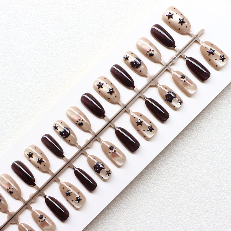 Thematische Künstlerische Press-On Nageldesign Karnz